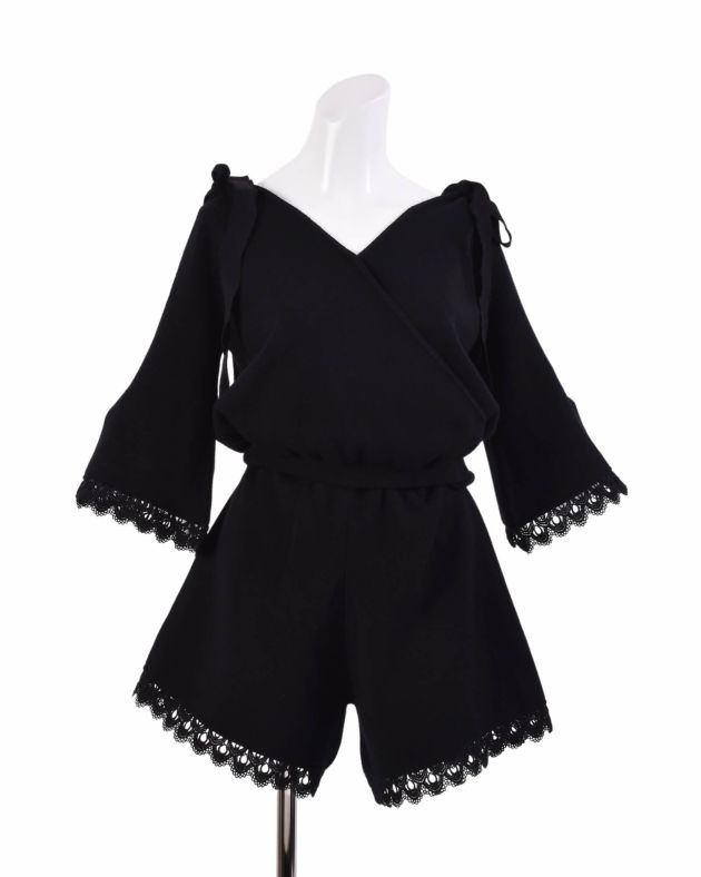 Lace Knit Rompers | LEMURA