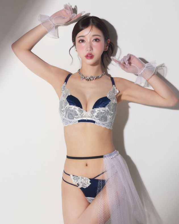 12/10再販!【Rちゃんプロデュース/LEMURA】Chiffon＆Eyelash Lace Lingerie-フルバック セット-│下着・ランジェリー・ブラジャー通販のDRW (ドロー) (3f90537)